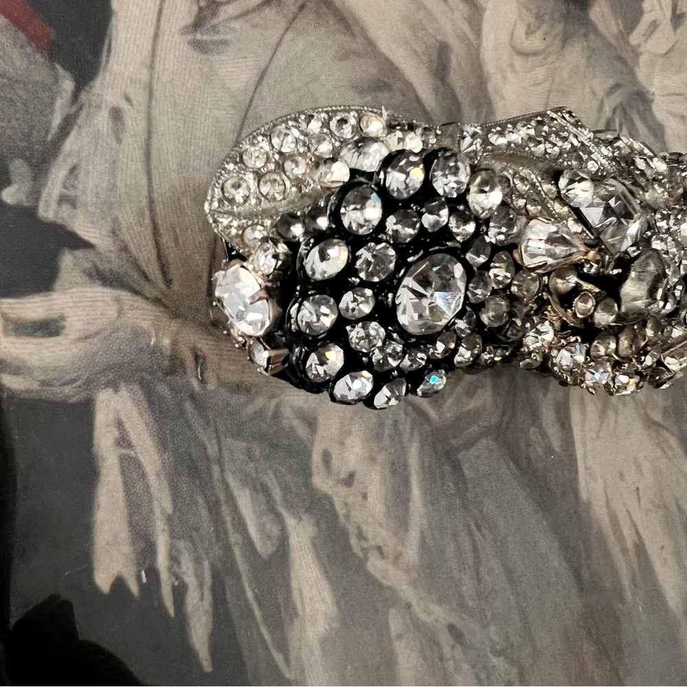 Handmade Rhinestone Collage Vintage Hair Clip - Picture 11 of 15